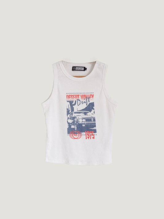 Pre-Owned Girl Dangerous Graphic Tank (M)