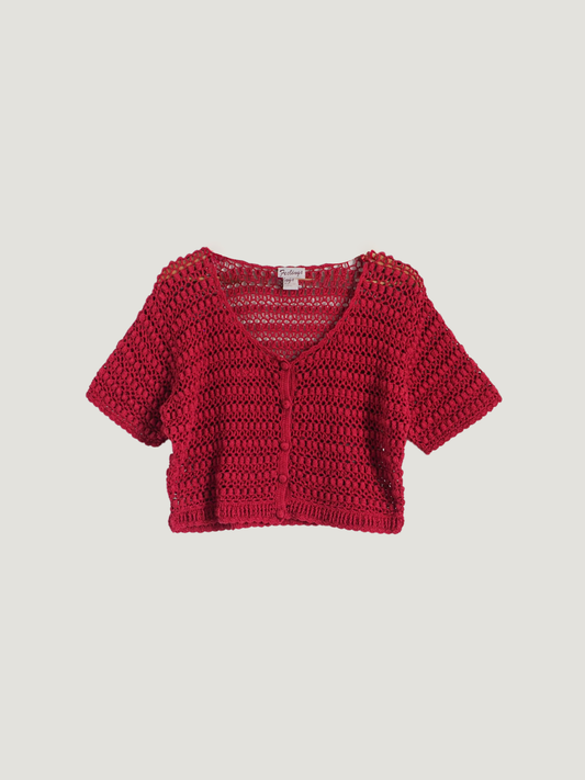 Feelings Crochet Cropped Top (M/L)