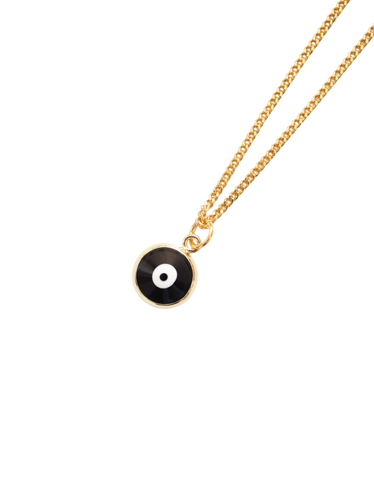 Trendy Trove Black Evil Eye Pendant Necklace