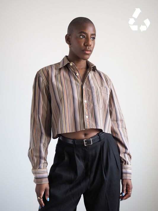 Collective Will Re-Worked Cropped Shirt