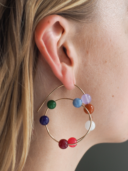 STUDIO ĒNA Rainbow Pearl Earrings