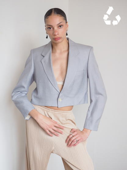 Collective Will Re-Worked Cropped Blazer