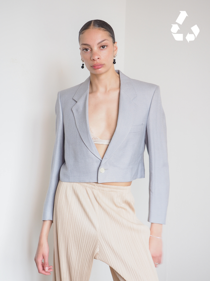 Collective Will Re-Worked Cropped Blazer