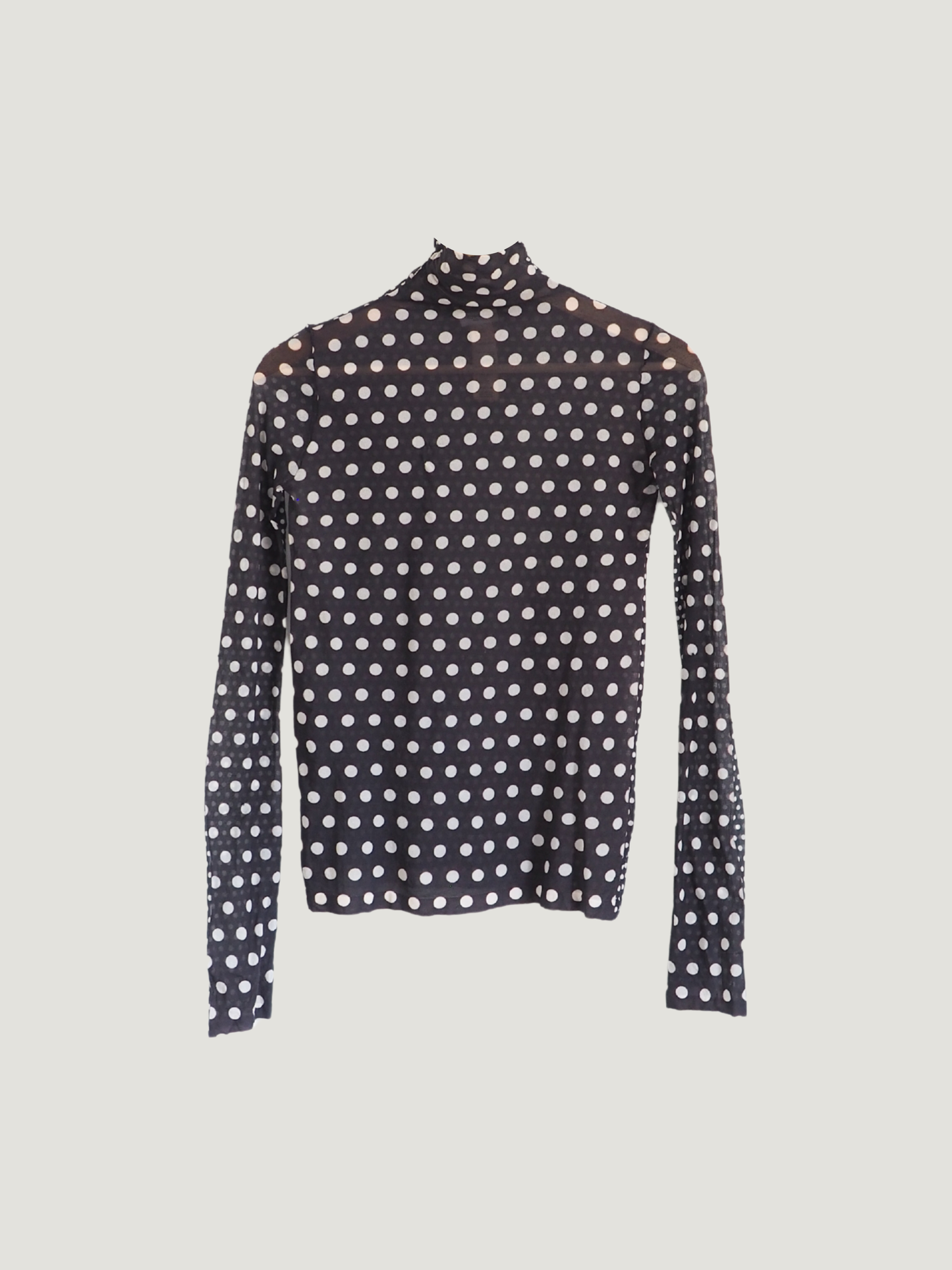 Pre-Owned Acne Studios Polka Dot Sheer Turtleneck (M)