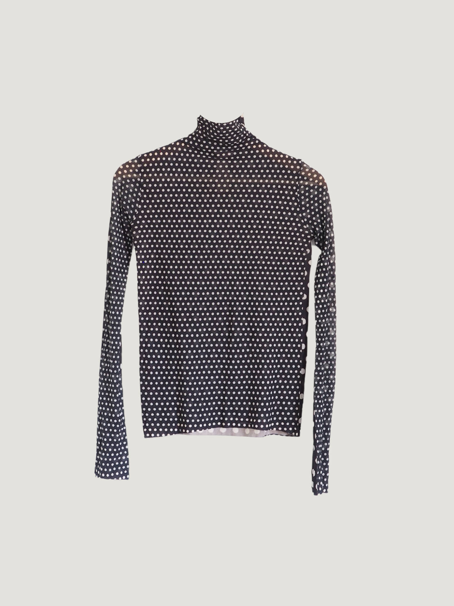 Pre-Owned Acne Studios Polka Dot Sheer Turtleneck (M)