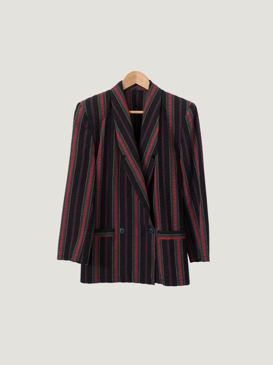 Pre-Owned Vintage Multi Striped Blazer (S)