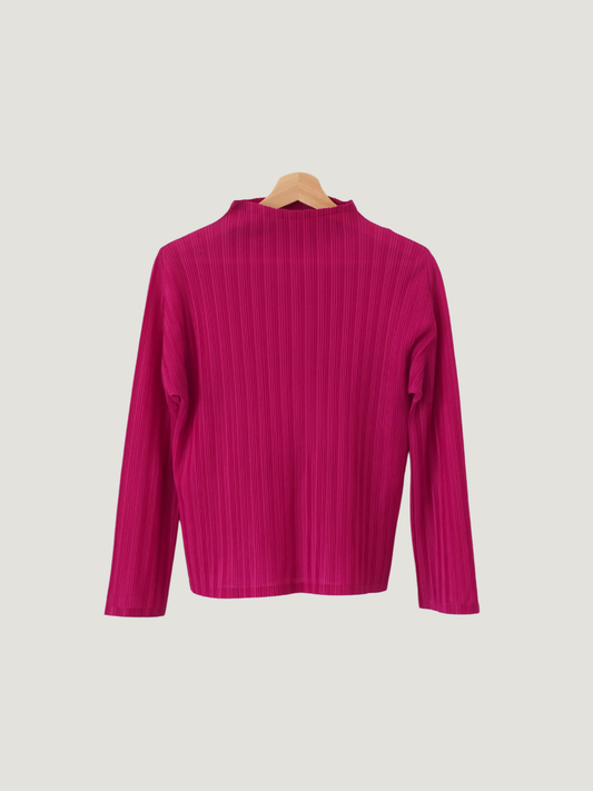 Pre-Owned Vintage Pleats Please Issey Miyake Mock Neck Top