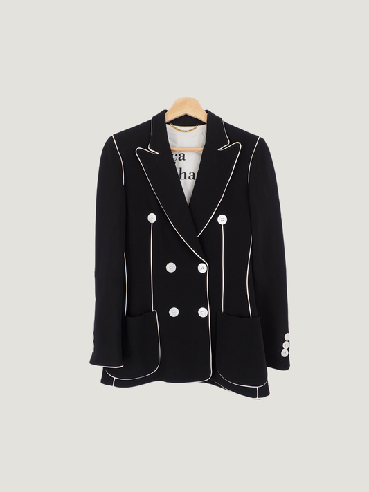 Pre-Owned Moschino Couture! Piped Tuxedo Jacket (S)