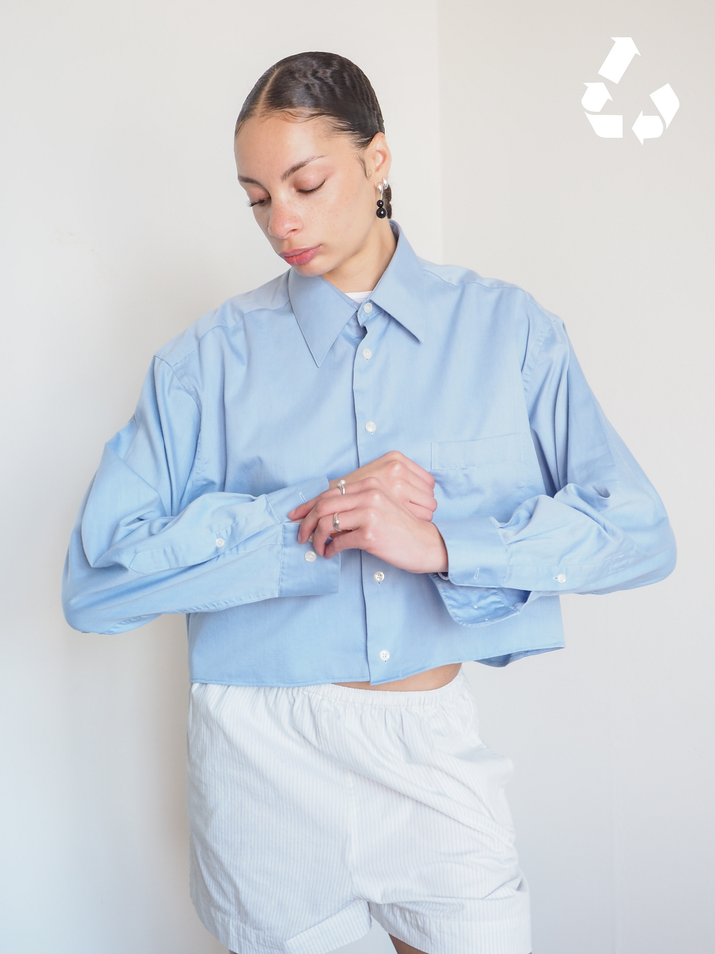 Collective Will Re-Worked Cropped Shirt