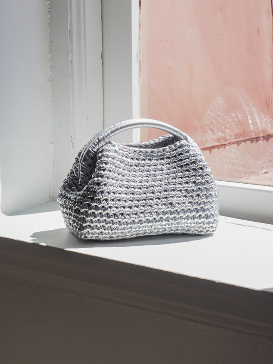 Lamour Metallic Top Handle Bag