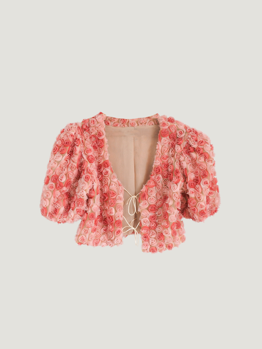 Pre-Owned BORN Floral Bolero (L)