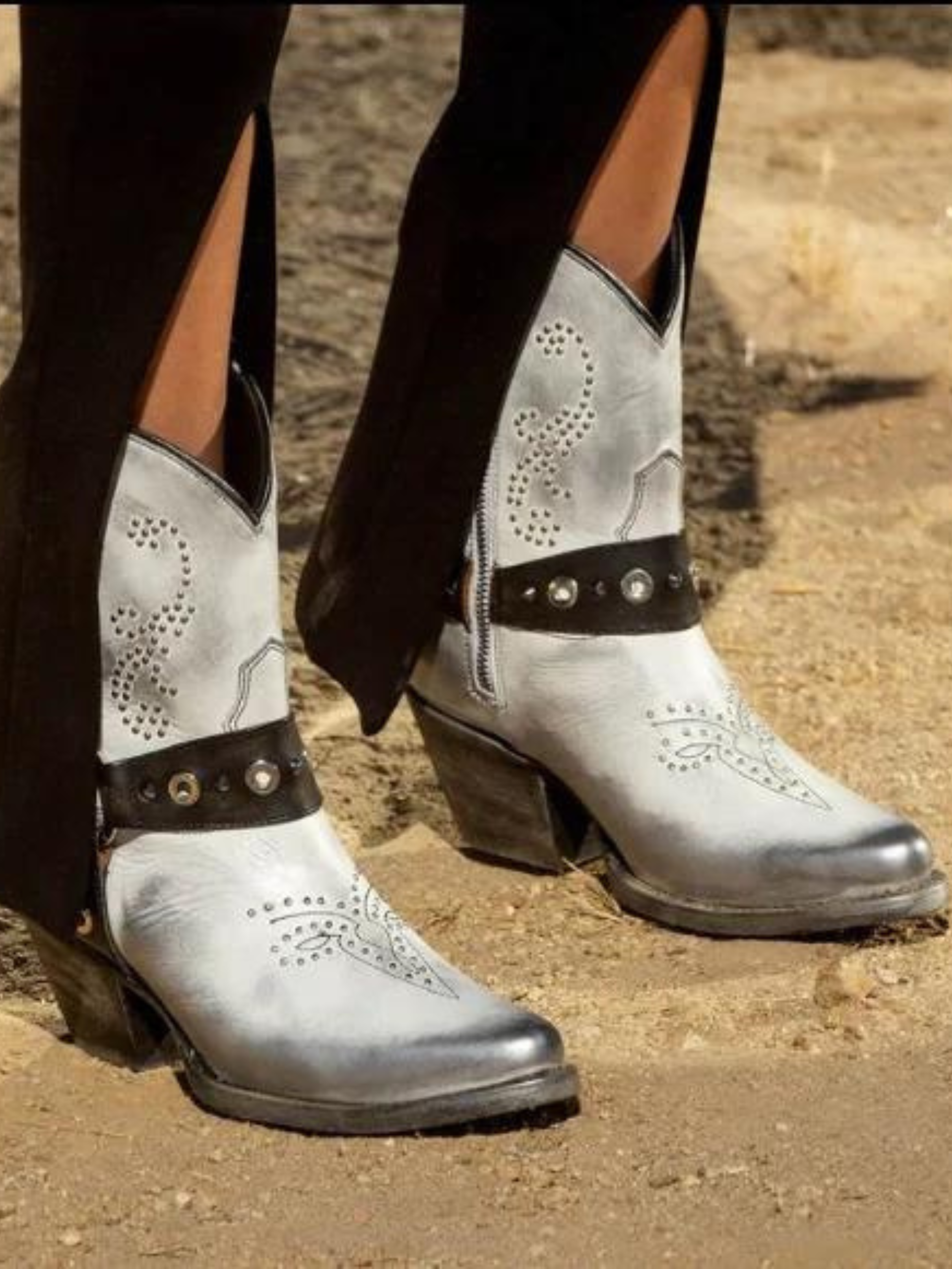 Mezcalero Azalea Leather Western Cowboy Boots