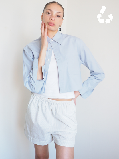 Collective Will Re-Worked Cropped Shirt
