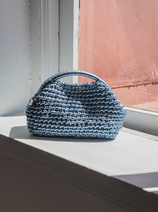 Lamour Metallic Top Handle Bag