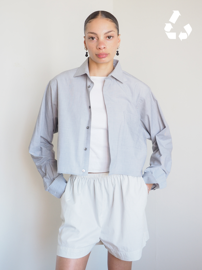 Collective Will Re-Worked Cropped Shirt