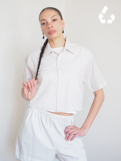 Collective Will Re-Worked Cropped Shirt