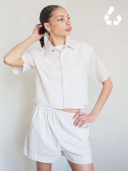 Collective Will Re-Worked Cropped Shirt