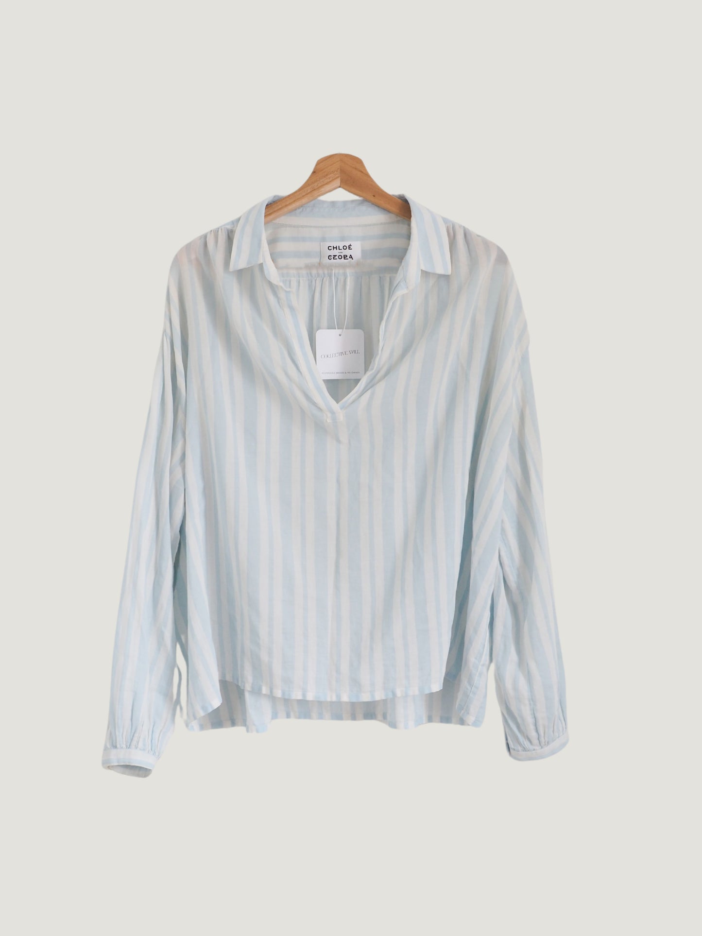 Pre-Owned Chloé Stora Stripe Blouse (S/M)