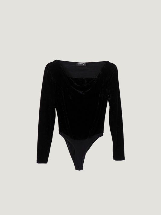 Pre-Owned Vintage Cosabelle Velvet Bodysuit (M)