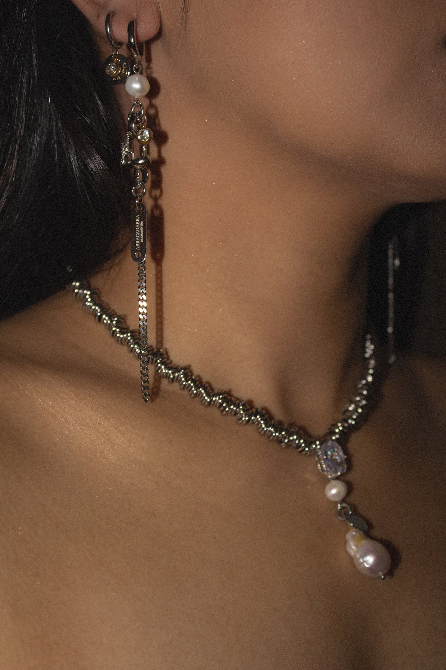 Abracadabra Metal Baroque Necklace