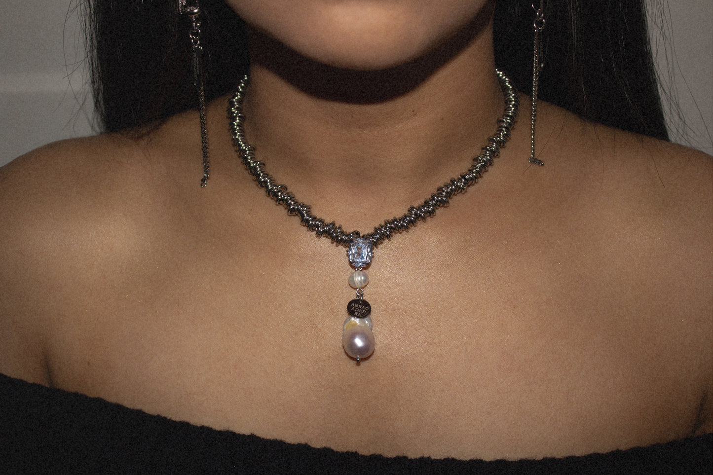 Abracadabra Metal Baroque Necklace