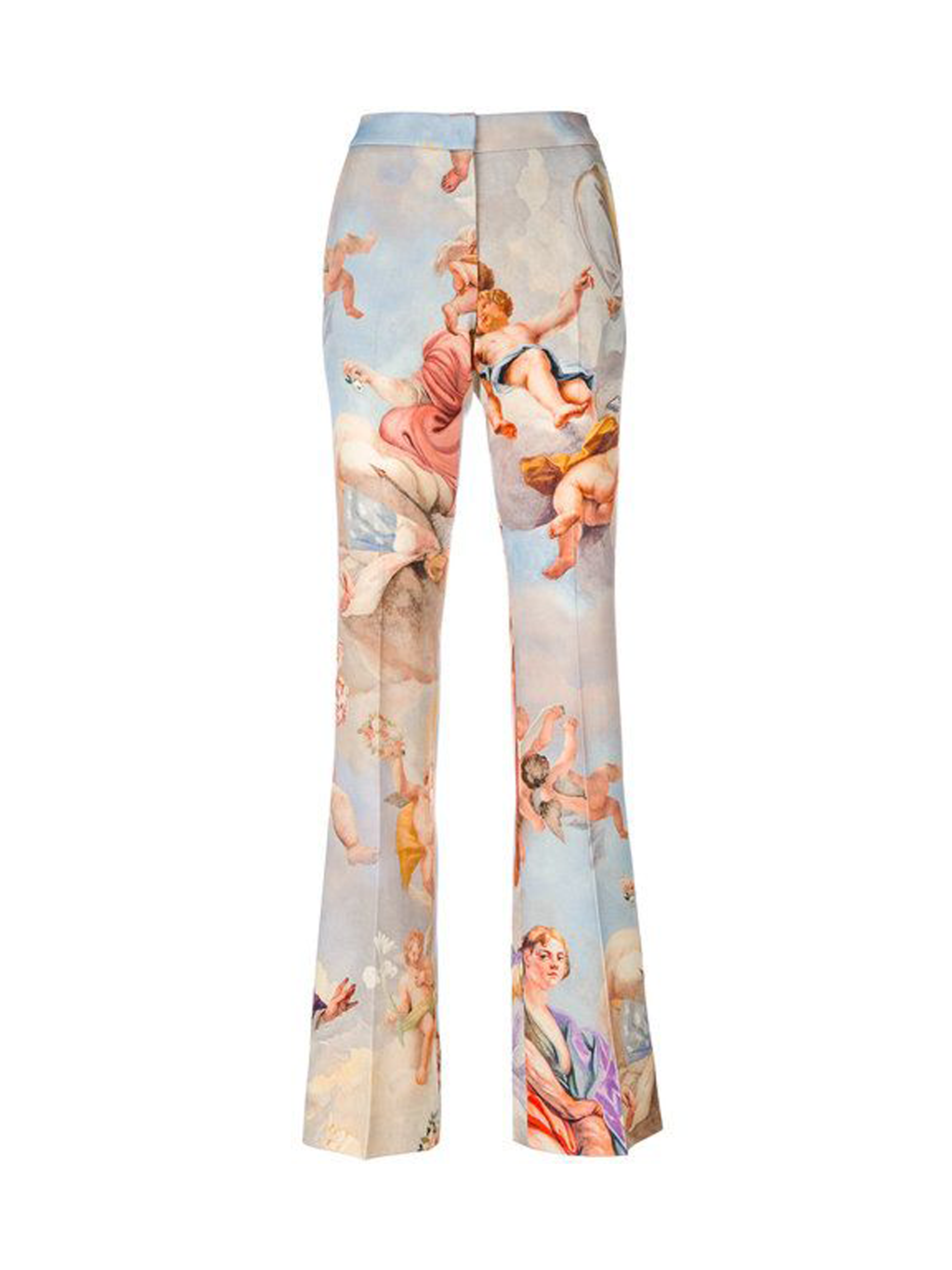 Moschino Couture! Cherub Renaissance Print Trousers