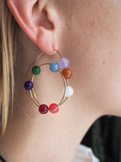 STUDIO ĒNA Rainbow Pearl Earrings