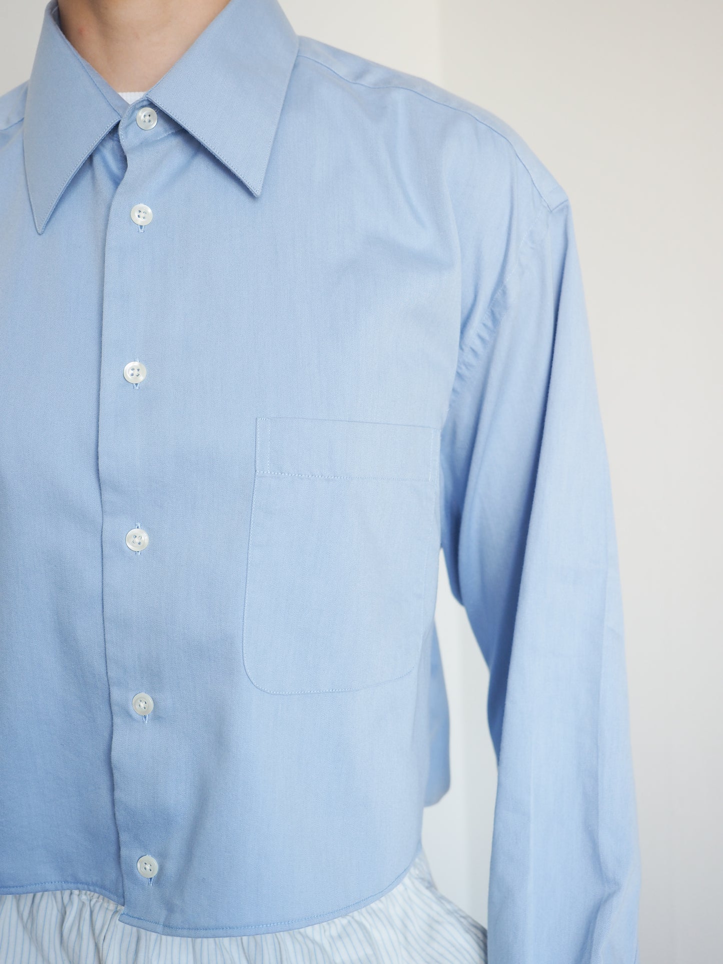 Collective Will Re-Worked Cropped Shirt