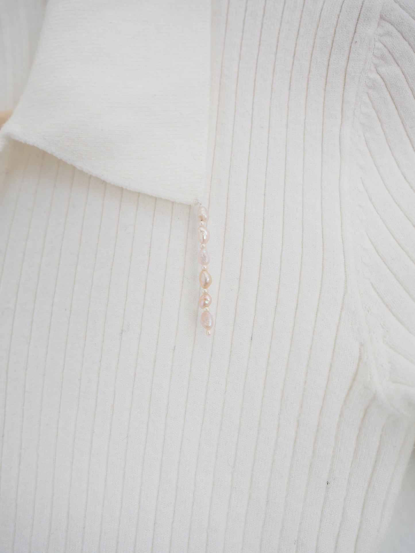 Pre-Owned Ribbed 3/4 Sleeve Shirt (XS)