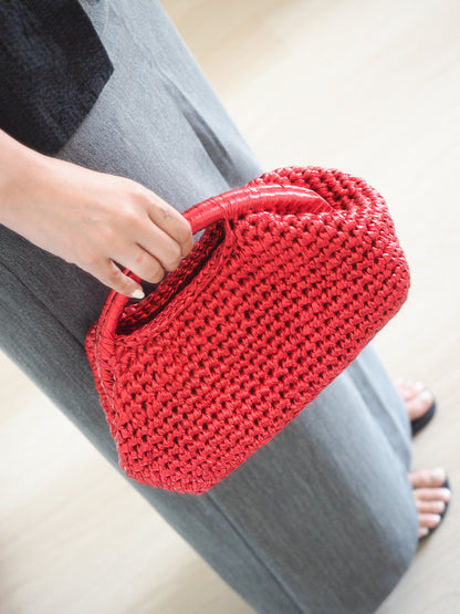 Lamour Metallic Top Handle Bag