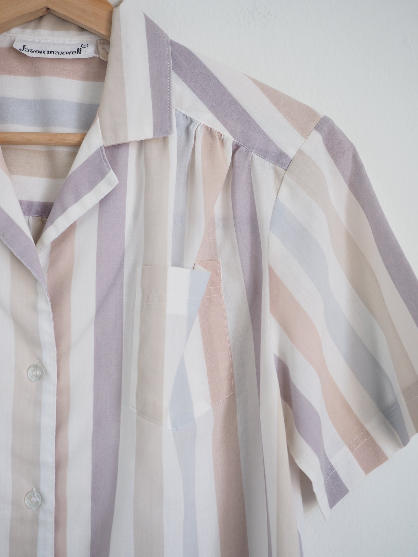 Pre-Owned Vintage Jason Maxwell Stripe Shirt (S)
