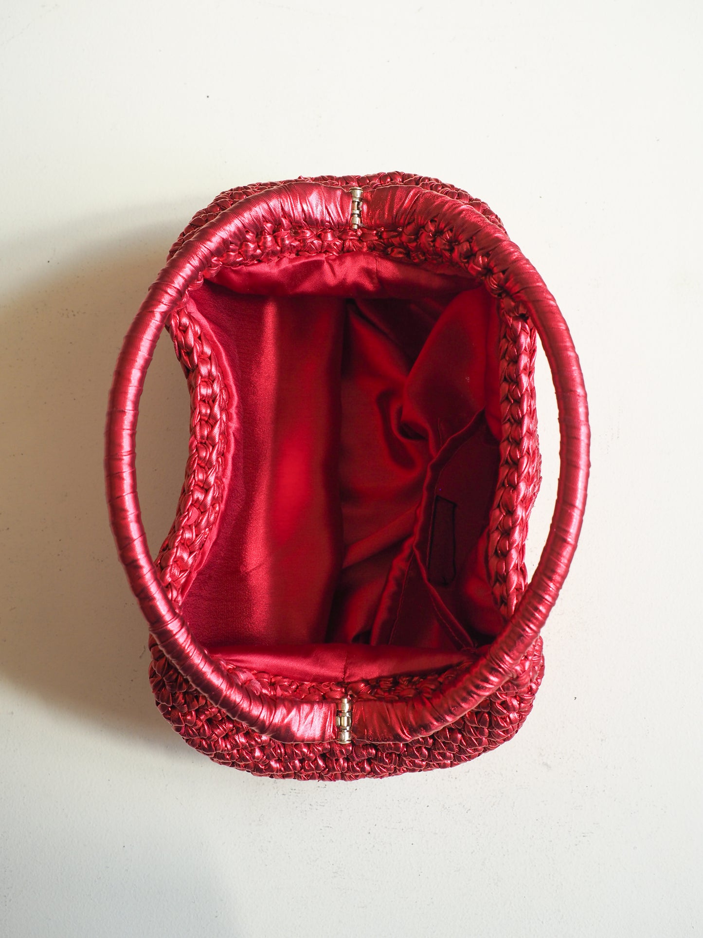 Lamour Metallic Top Handle Bag