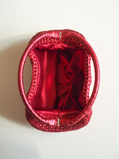 Lamour Metallic Top Handle Bag