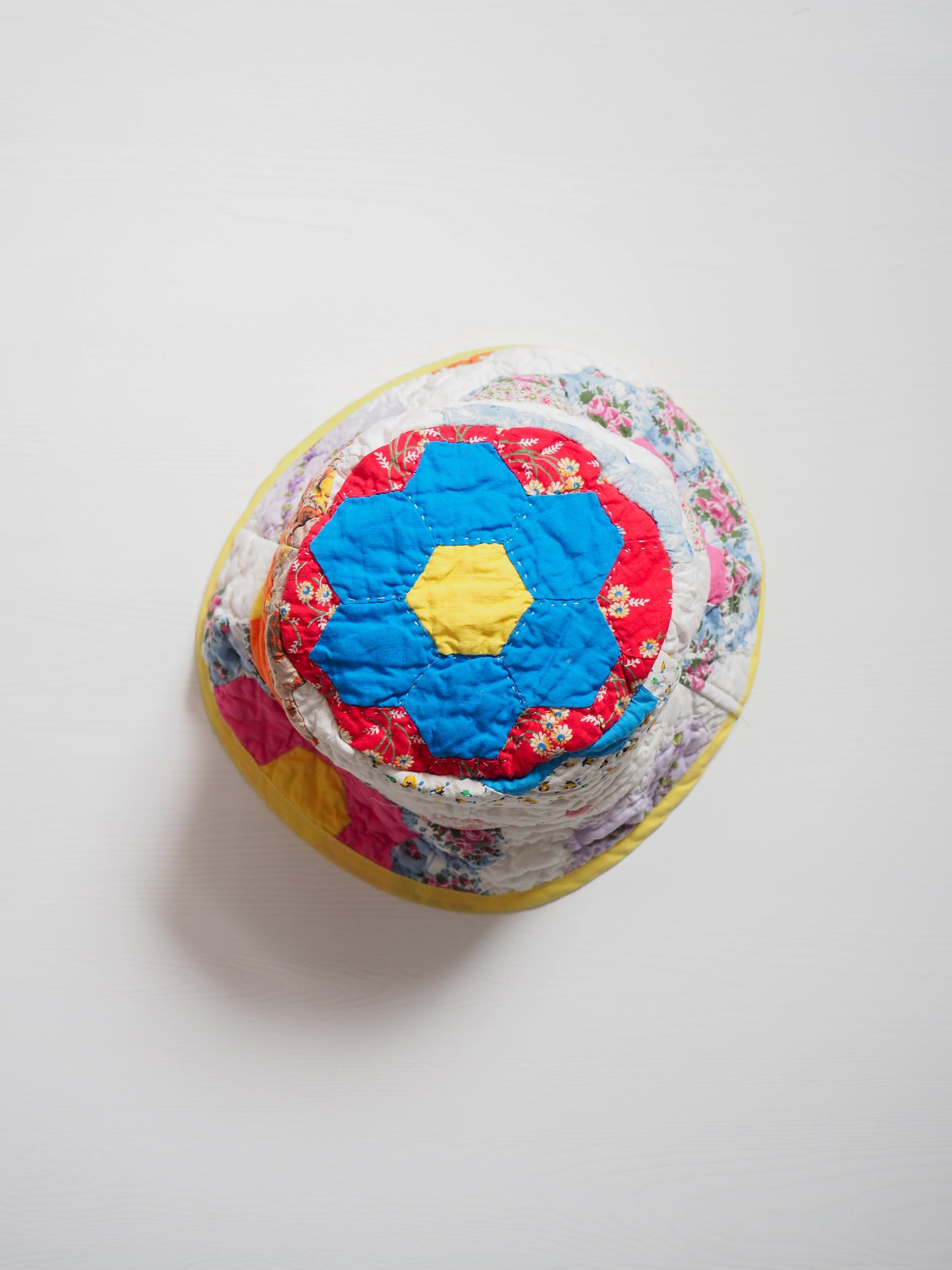 Pre-Owned Patchwork Bucket Hat (M)