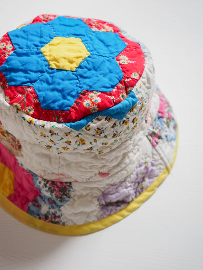 Pre-Owned Patchwork Bucket Hat (M)