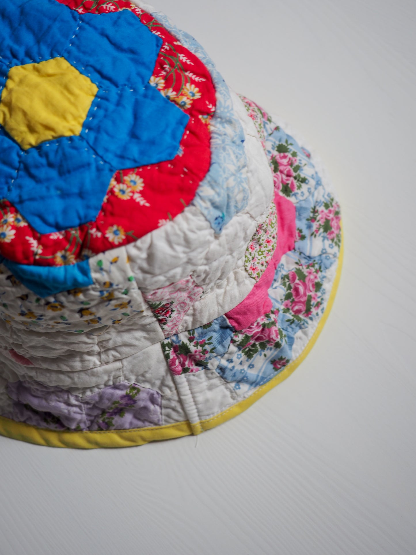 Pre-Owned Patchwork Bucket Hat (M)