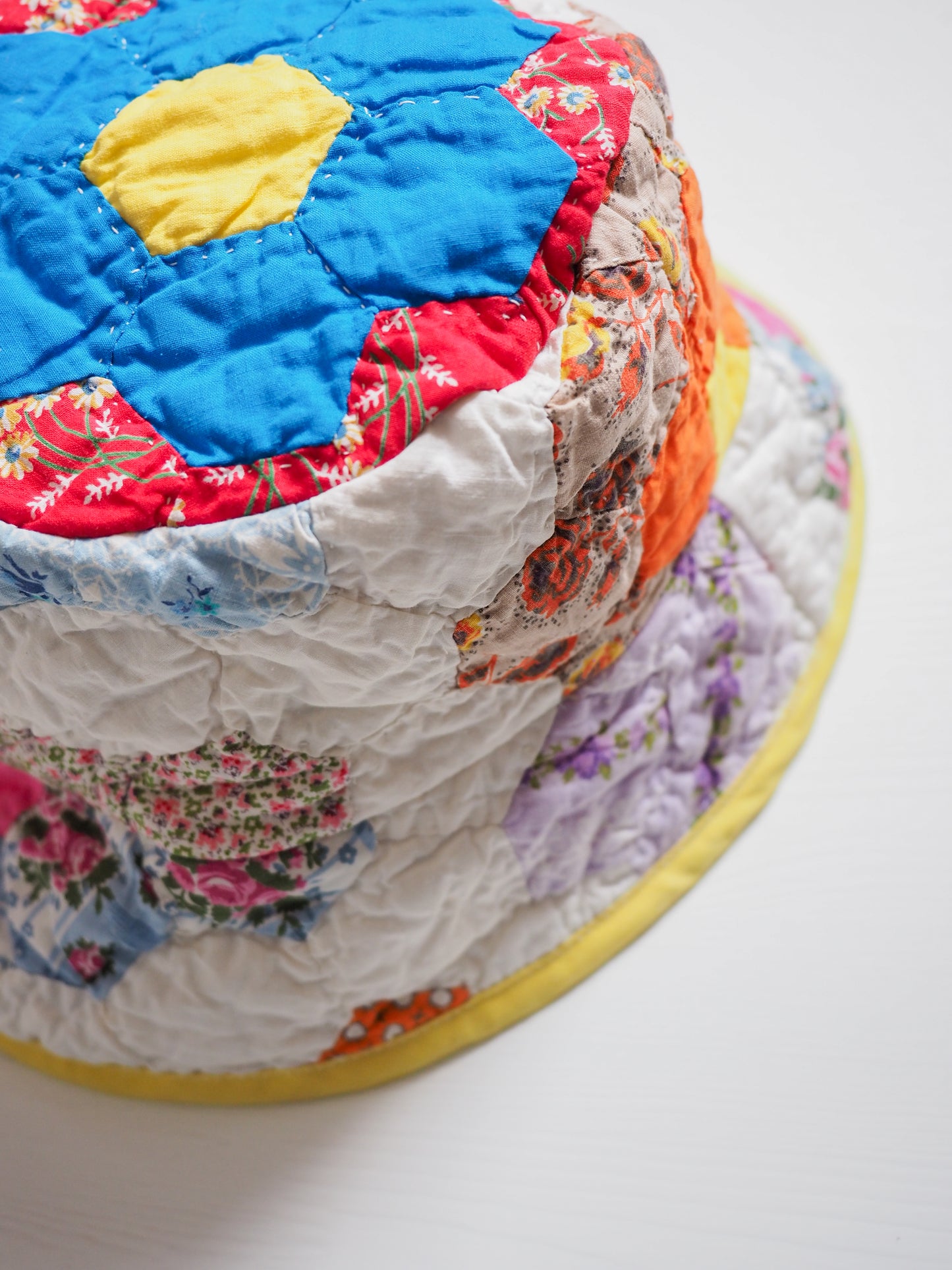 Pre-Owned Patchwork Bucket Hat (M)