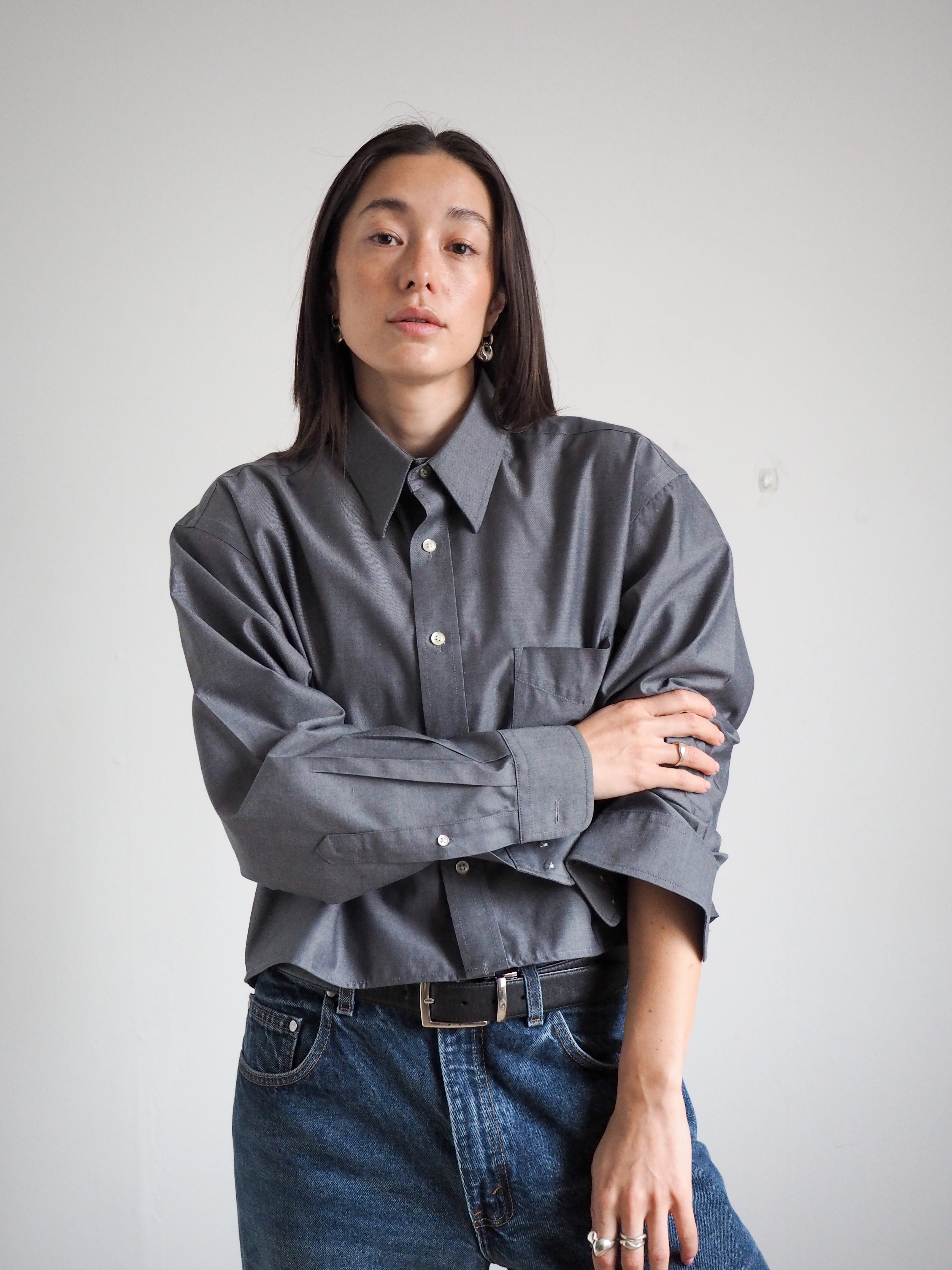 Collective Will Re-Worked Cropped Shirt