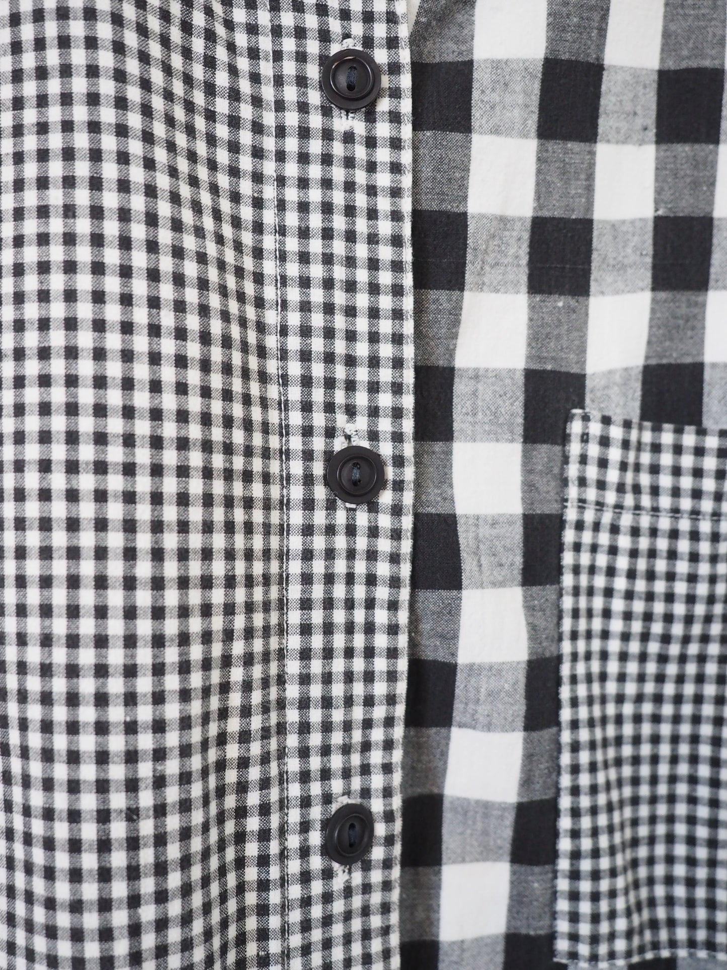 Pre-Owned Vintage Gingham & Stripe Shirt (L)