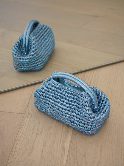 Lamour Metallic Top Handle Bag