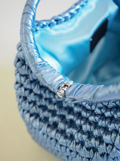 Lamour Metallic Top Handle Bag