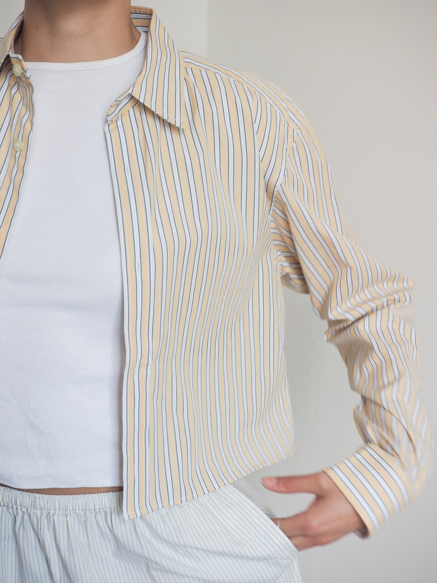 Collective Will Re-Worked Cropped Shirt