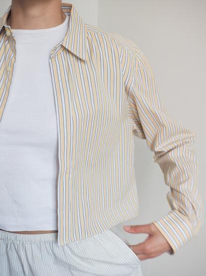 Collective Will Re-Worked Cropped Shirt