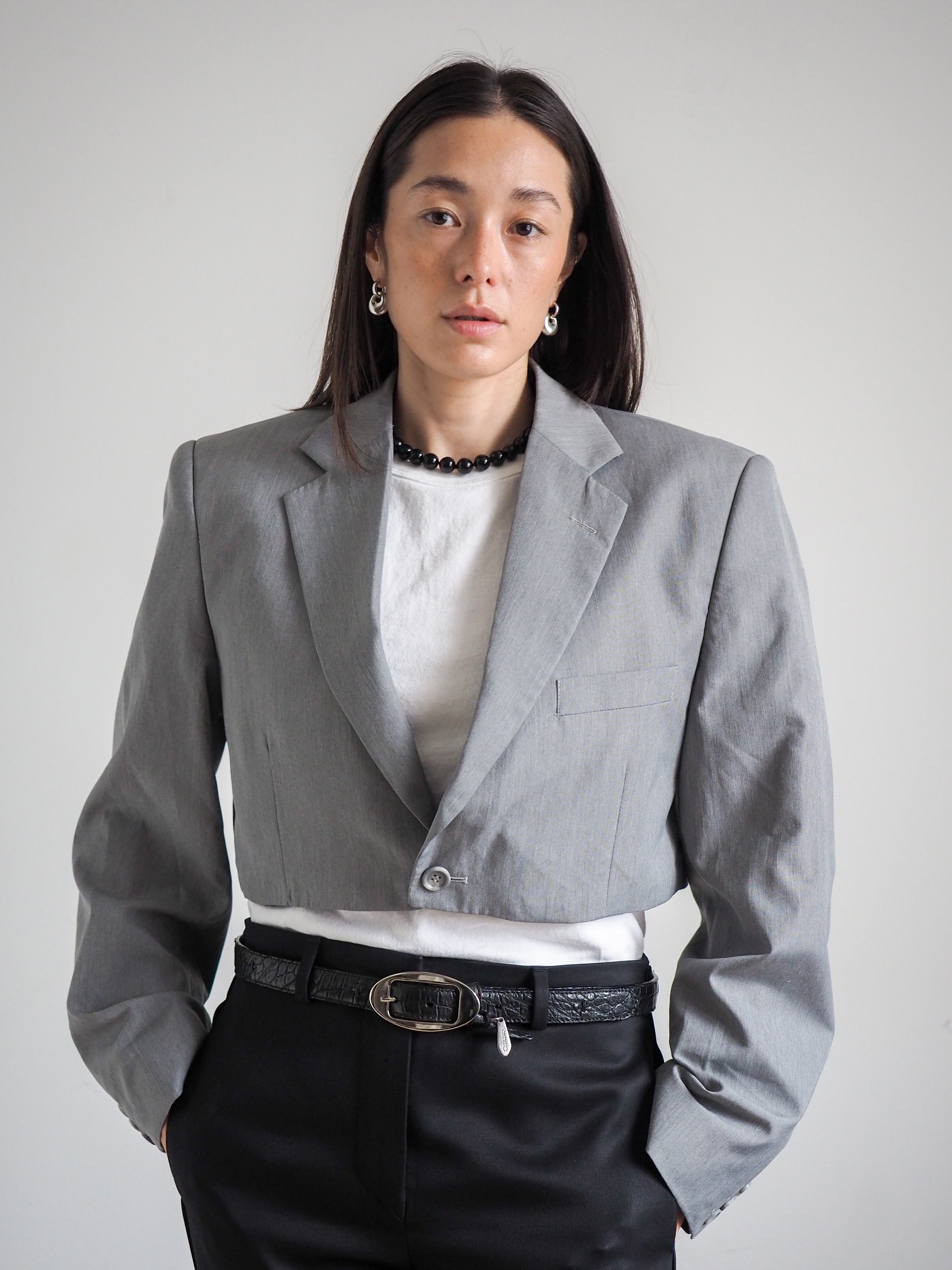 Collective Will Re-Worked Cropped Blazer