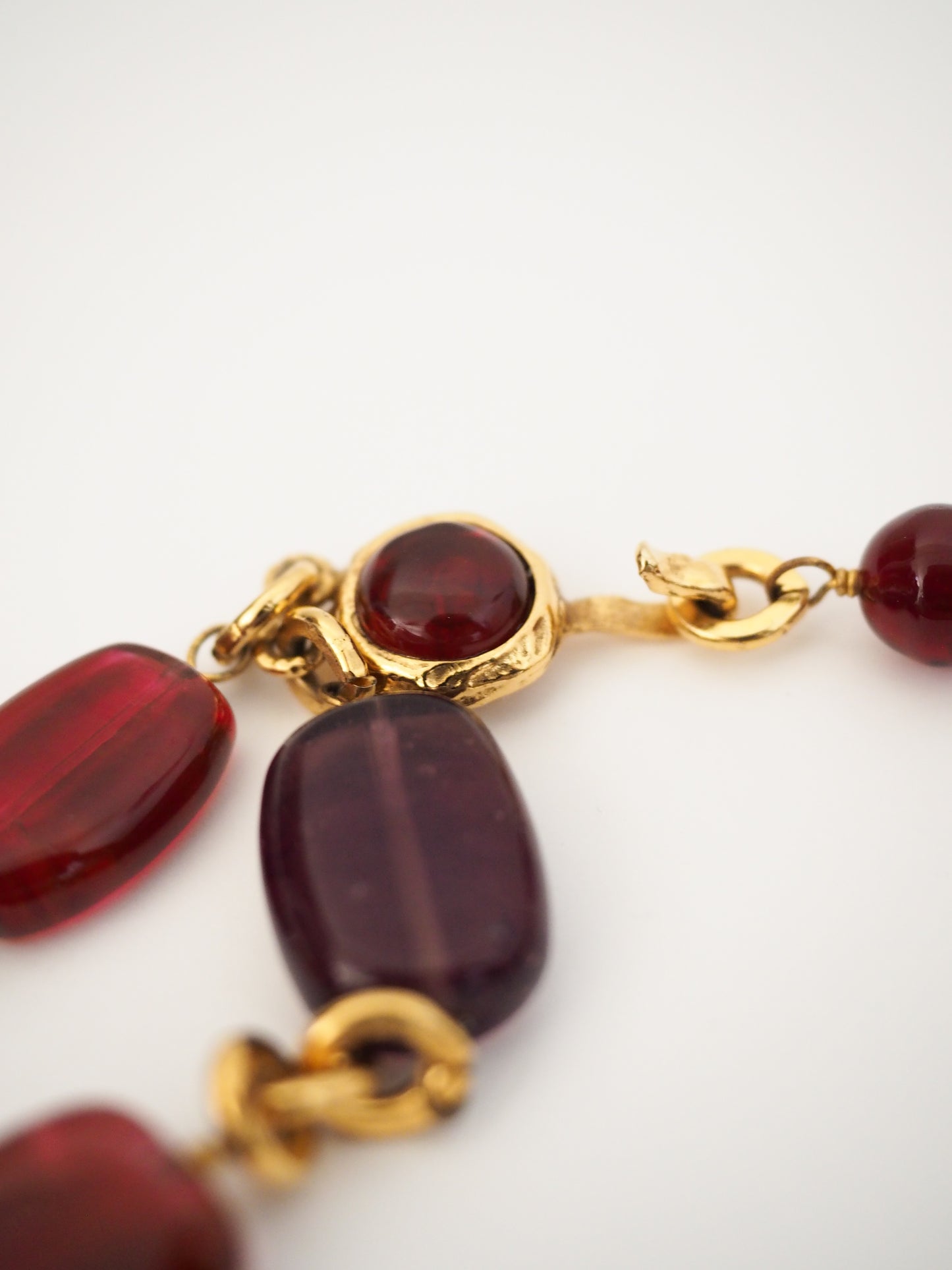 Pre-Owned Vintage 1970's Chanel Double Strand Gripoix Glass Necklace