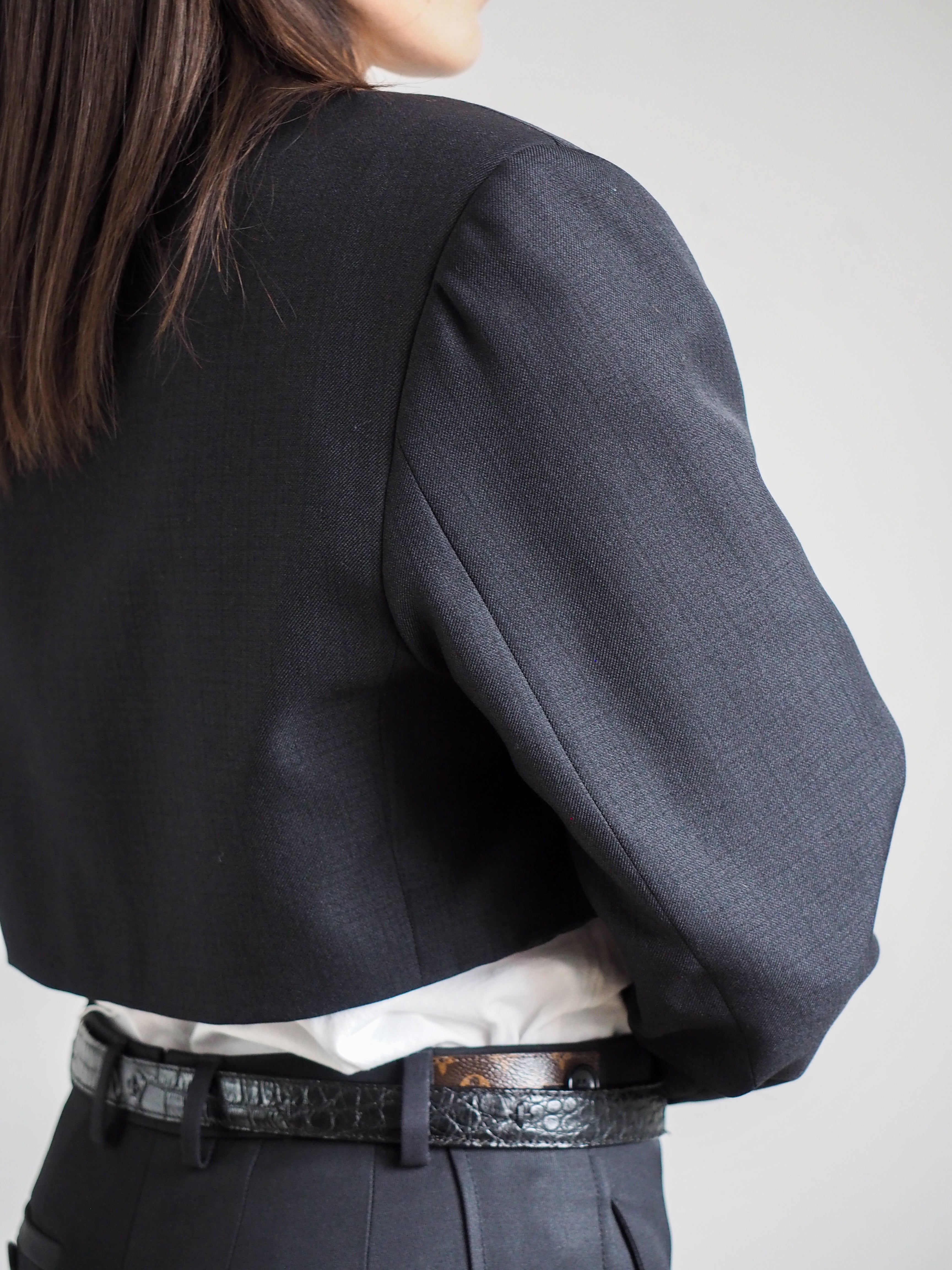 Collective Will Re-Worked Cropped Blazer