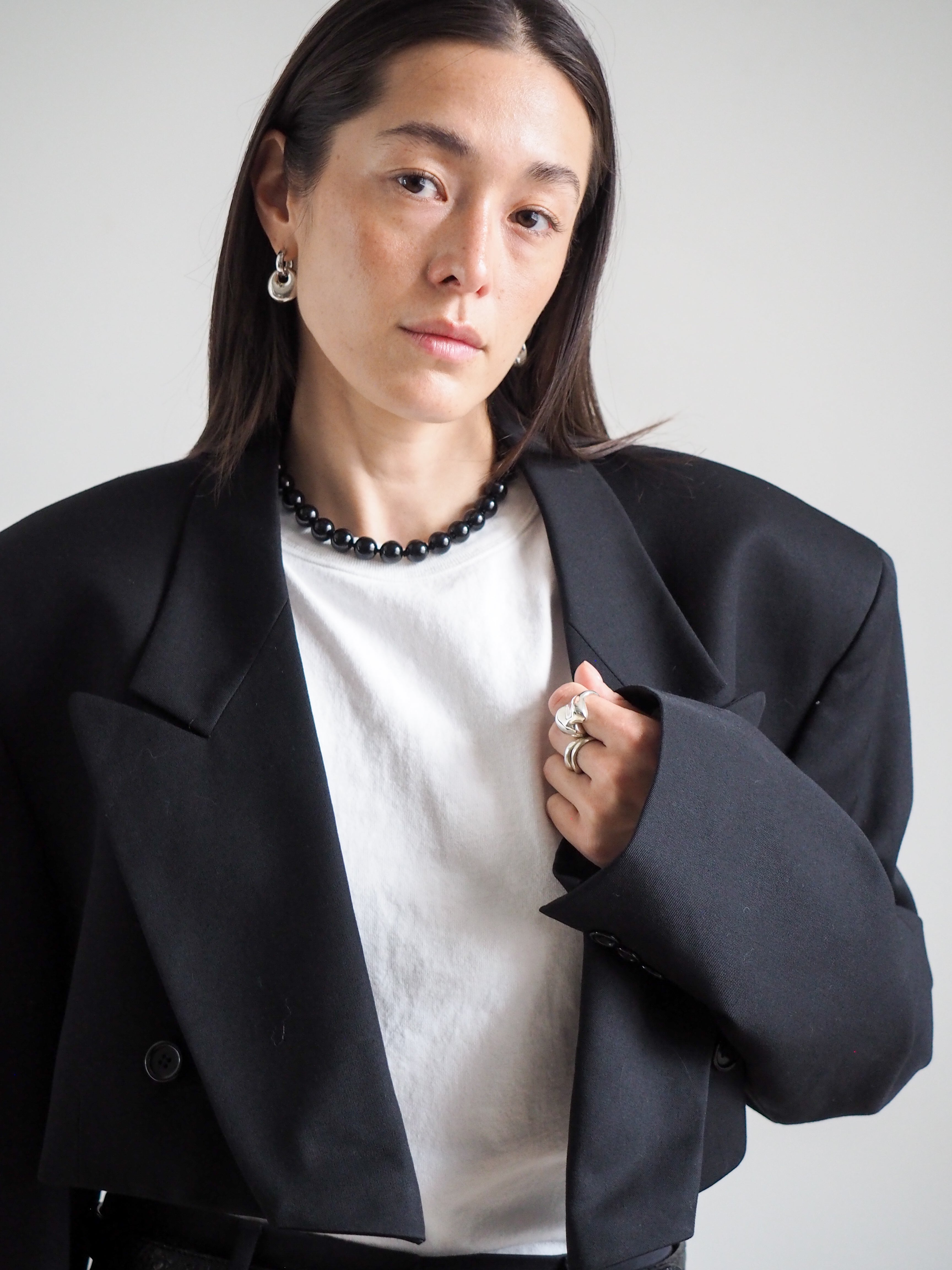 Collective Will Re-Worked Cropped Blazer