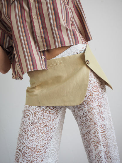 Collective Will Re-Worked Cropped Shirt
