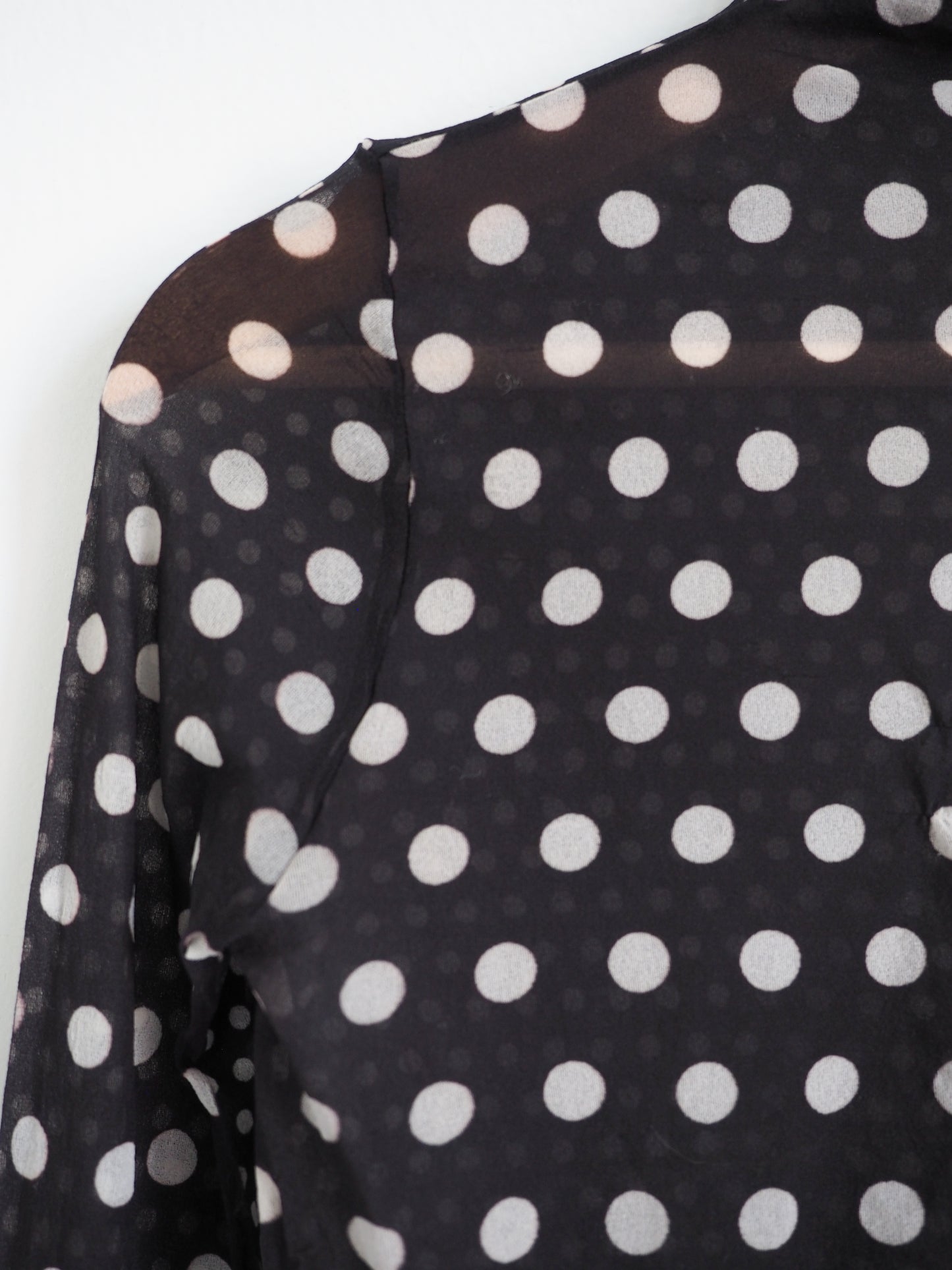 Pre-Owned Acne Studios Polka Dot Sheer Turtleneck (M)
