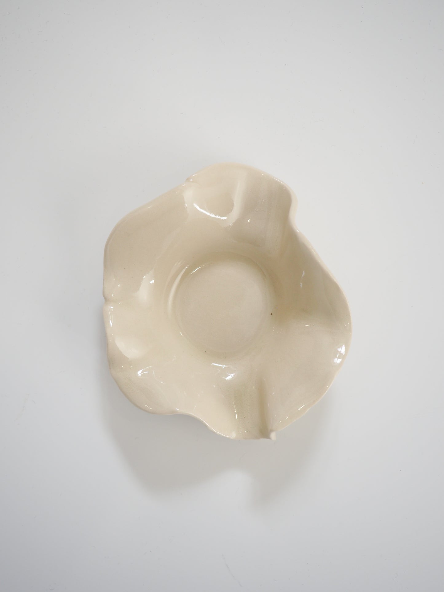 Ceramic Wave Catch-All Bowl